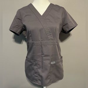 Grey’s Anatomy Gray Scrub Top, Size Small